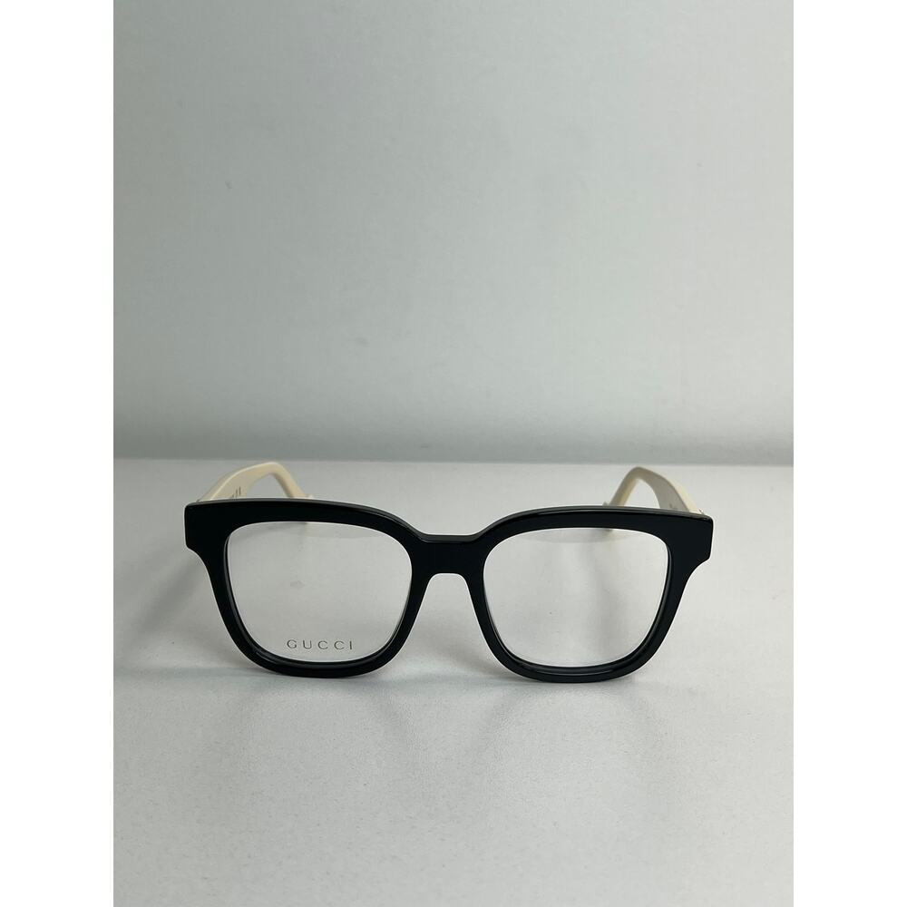 NEW Gucci GG0958O 005 Black Ivory Square Eyeglass Frames - Picture 6 of 9